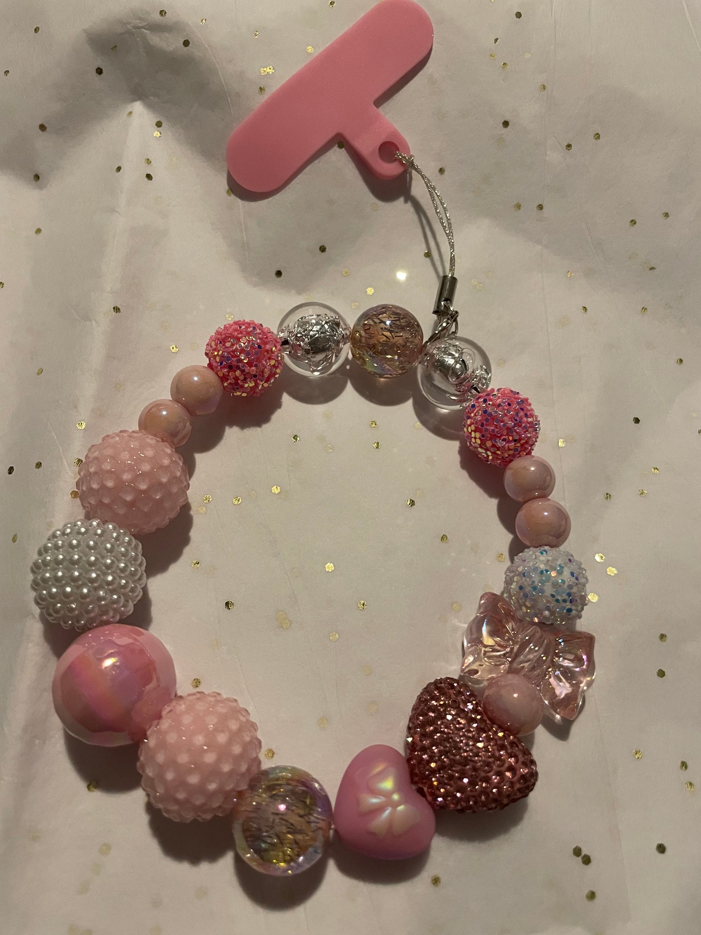 Pink Phone charm