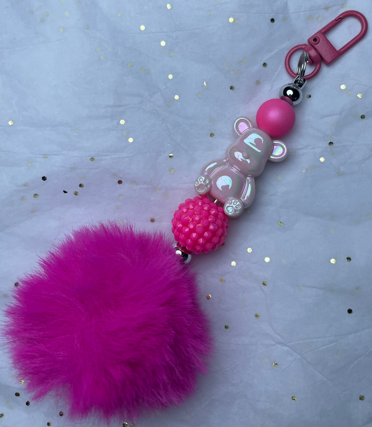 Pink Bear Charm