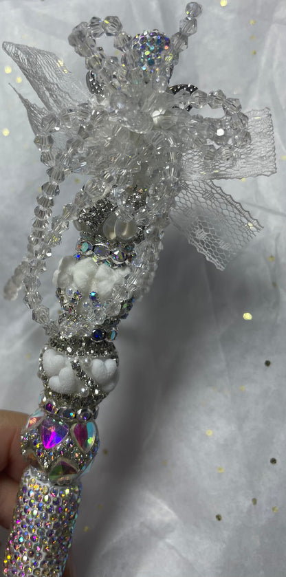 White silver fancy pen