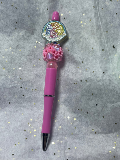 Character pink pen