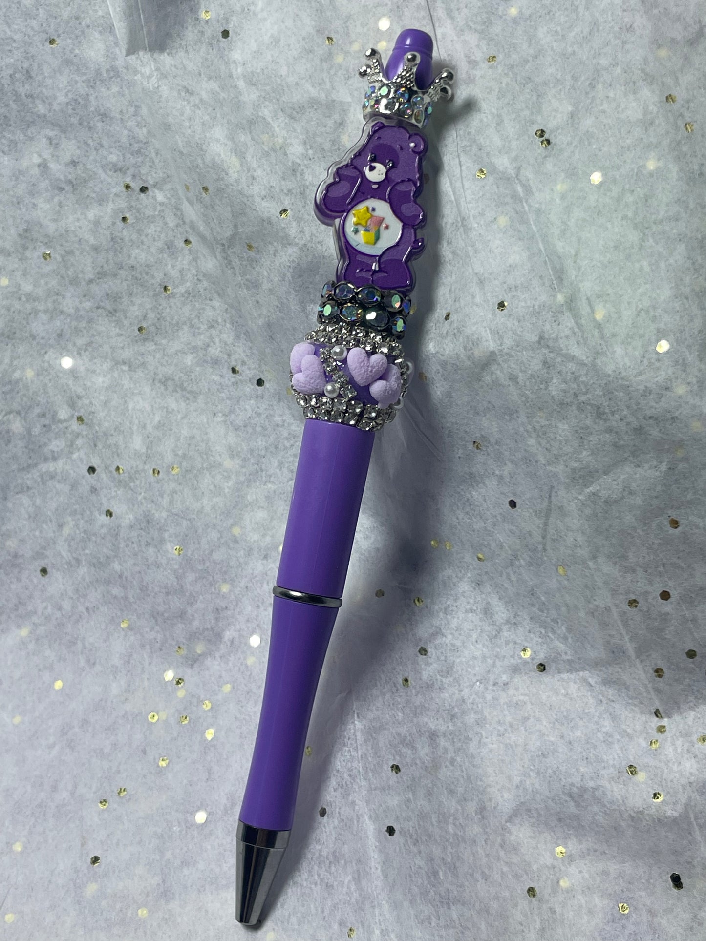 Purple crown character pen