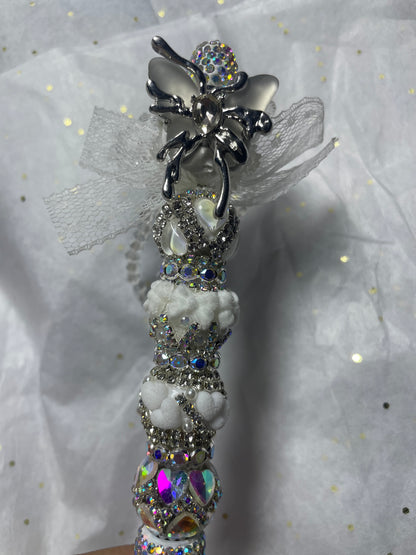 White silver fancy pen