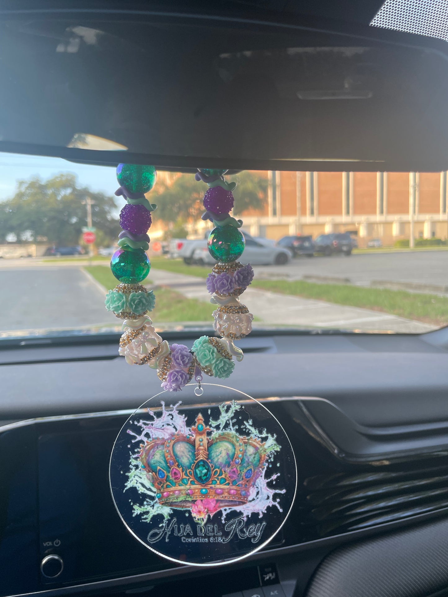 Rear view mirror charm