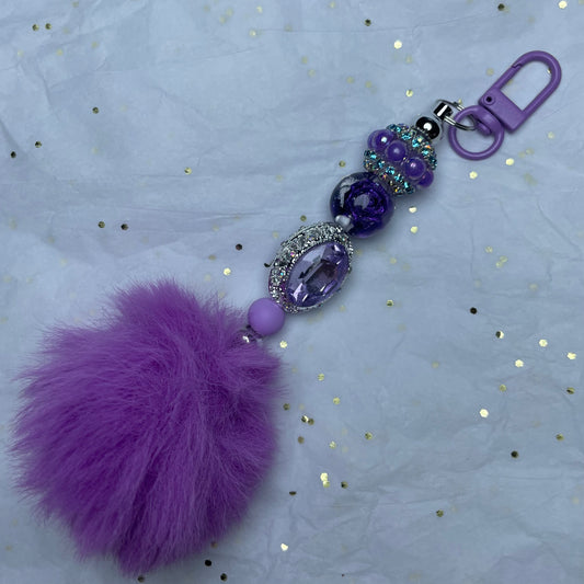 Purple Keychain Charm
