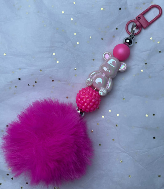 Pink Bear Charm