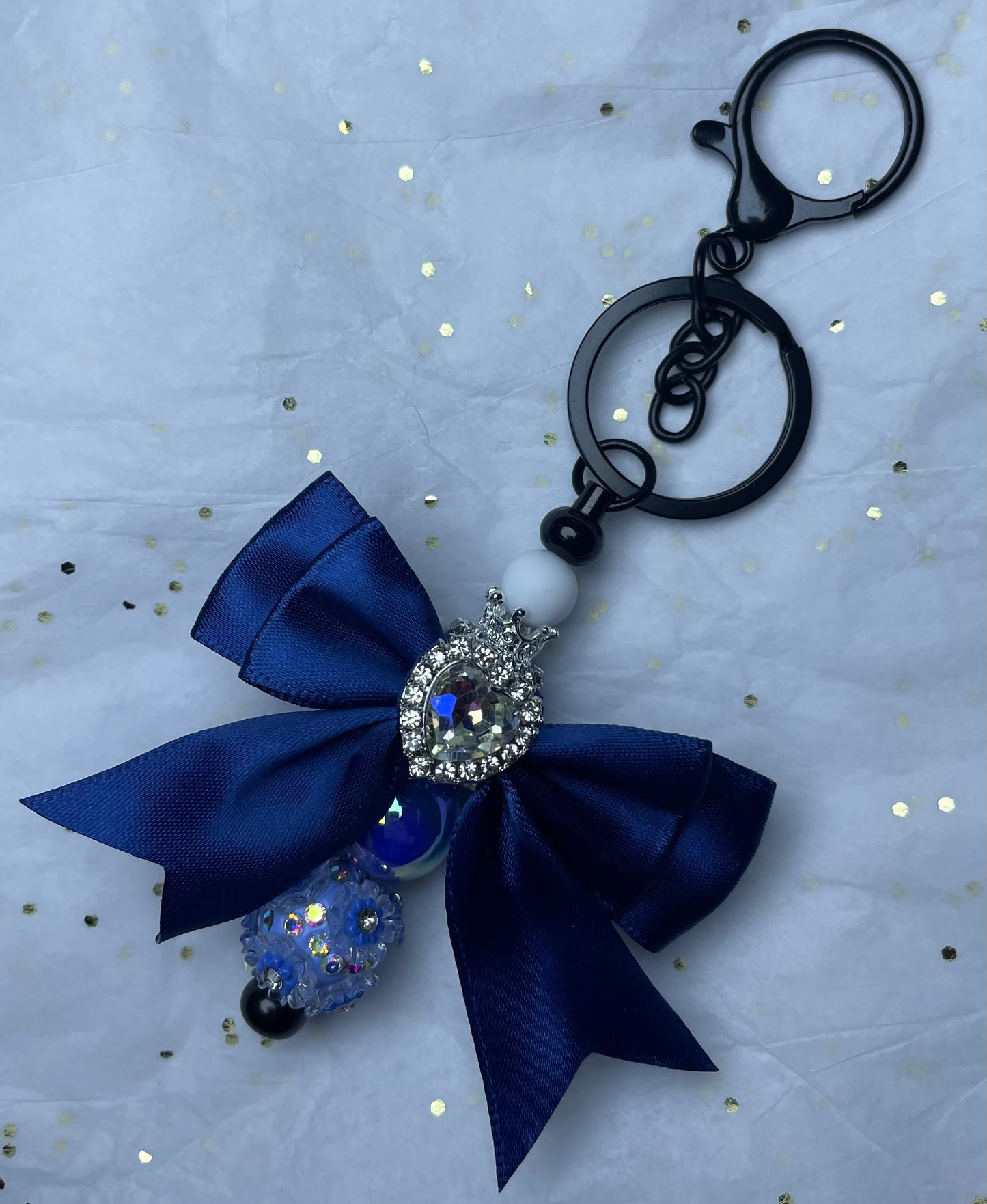 Deep Blue Charm Keychain accessory