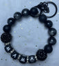 Black "MAMA" Bracelet accessory for Bookbag or Keychain